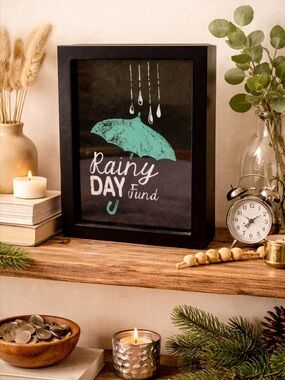 🍀 3/$15 Sleek Black Shadow Box for Coins/bills